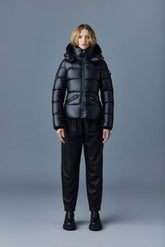 MACKAGE Madalyn-V Lustrous Light Down Jacket with Hood for Ladies at Gravity NYC